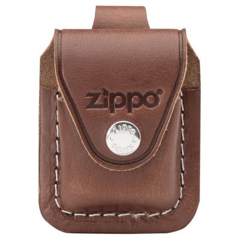Etui skórzane na zapalniczkę Zippo Brązowe ze szlufką